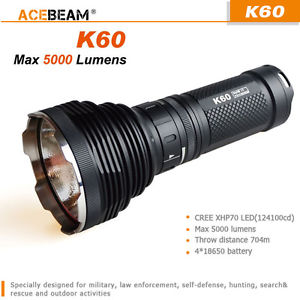 AU STOCK ACEBeam K60 Cree XHP70 LED 5000 Lumens 704m Magnetic Ring Flashlight