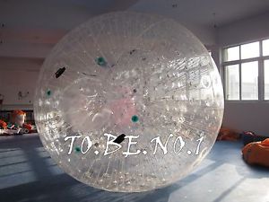 2.8*2.0M Transparent Inflatable Zorb ball Zorbing Human Hamster ball Blower X1