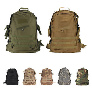 10X(40L Outdoor Expandable Tactical Backpack Military Camping Hiking Trekking BF