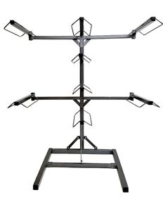 Equiracks Saddle Rack Adjustable Free Stand 8 Arm Steel Gray 8-SR-1908