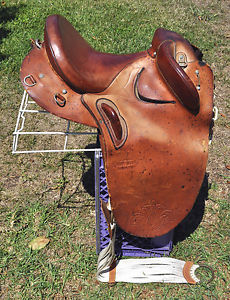 SYD HILL & SONS 15" SUPREMA BARCOO POLEY AUSTRALIAN SADDLE NO STIRRUPS