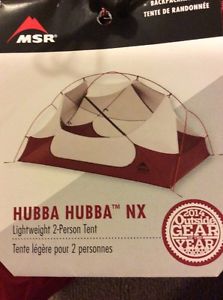 MSR Hubba Hubba NX Tent 2 Person 3-Season Red One Size Fast Shipping !!!!!!!!!!!