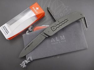 Titanium Custom SWIZA D02 Stonewash Pocket Clip SWISS ARMY KNIFE MOD