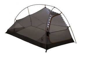 Big Agnes Fly Creek HV UL 1 mtnGLO Tent! High Volume Ultralight Tent w/ Lights!