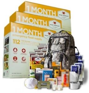 Wise 3-Month Supply Plus 5-Day Survival Backpack (1 Person)Wise