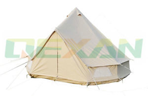 5M Canvas bell tent Cotton winter tent wall rolled up for outdoor camping