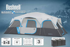 Bushnell Sport Series 20' x 10' Cabin Tent, Sleeps 12 person