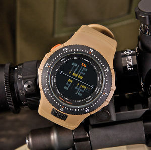 5.11 TACTICAL Field Ops Watch - Black digital face. Coyote brown