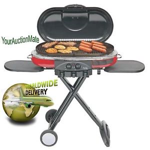 2-Burner Propane Grill Coleman RoadTrip LXE Portable Tailgating Camping RED