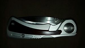 Leatherman Klamath Folding Hunting Knife W/Leather Sheath