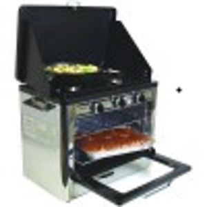 DELUXE OUTDOOR OVEN WITH 2 BURNER STOVE (PROPANE GAS)