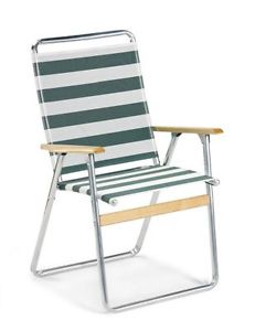 Telescope Casual Easy In and Out High Back Folding Beach Arm Chair, Cabana