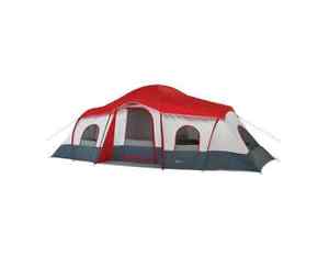 Ozark Trail 20' x 10' 3-Room Cabin Tent, Sleeps 9-10 Camping Hiking Outdoor Fun