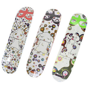 SUPREME x TAKASHI MURAKAMI Multicolor Kaikai Kiki PONCHI Skateboard Decks SET