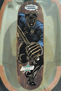 Powell Peralta NOS Chris Senn Cop, "SC" Cop. Color, Grey