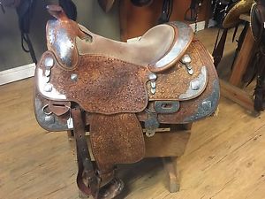 Blue Ribbon Western Show Saddle 16"