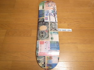 FUTURA 2000 SIGNED FOR LOVE OR MONEY FLOM SKATE SKATEBOARD DECK