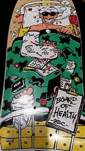 BBC Jeff Phillips Board of Health rare vintage skateboard deck tracker bbc sims