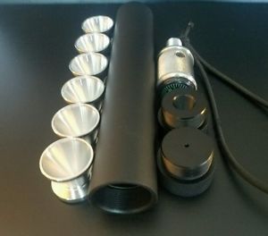 Combo! Aluminum 6061 tube Black 1.25" OD 1" ID 7.5". & 6 Dry cups .99" OD 7075.