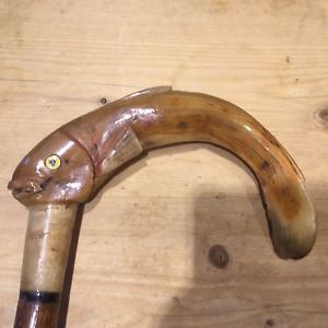 Hand Made Ramshorn Walking Stick