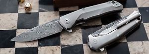 LionSteel T.R.E. Damast Damascus Thor Volltitan Griffschalen TREDTGY