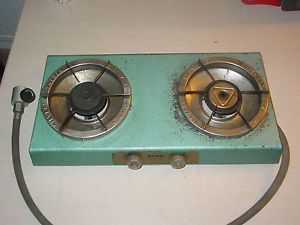 RARE VINTAGE SIEVERT TYPE 923 2 BURNER STOVE PROPANE MADE IN ENGLAND