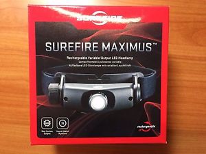 Factory New Surefire Maximus 500 Lumen Rechargeable Variable Headlamp HS3-A-BK