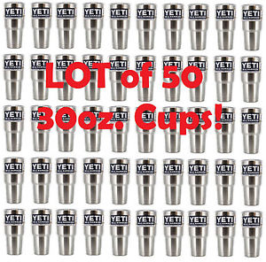 50pcs Yeti 30oz Rambler Cooler Tumbler 18/8 Stainless Steel Cup Coffee Mug