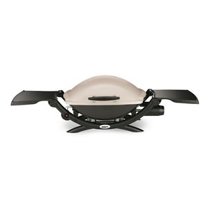 WEBER Q2000 TITANIUM 12000-BTU 280-SQ IN  PORTABLE GAS GRILL BBQ