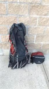 ARCTERYX BORA 80 BACKPACK SIZE MENS L/G LARGE COMPLETE RARE BLACK/ BURGUNDY