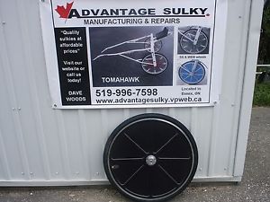 1 pr Black 28" WEB race sulky wheels