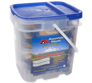 Mountain House Assorted Freeze Dried Food Bucket, Emergency Survival Supply