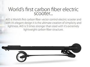 Carbon Fiber Scooter Speed 23 Km/hr with LED flash light wiight only 6.3 Kg