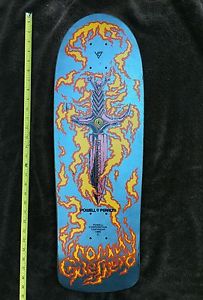 1986 NOS Tommy Guerrero Powell Peralta Roundnose Flaming Silver Dagger vintage