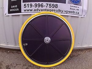 1 pr Black 28" WEB race sulky wheels