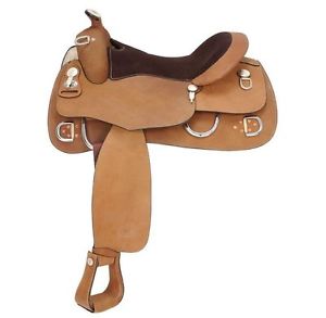 Tough-1 Saddle Western Royal King VeriFlex 16 1/2" Roughout RK1965L