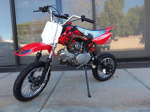 Brand New High Performance Moto X 125cc Semi Auto Dirt Bike Pit Bike-Red