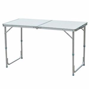 Outsunny Aluminum Camping Folding Camp Table With Carrying Handle, 23.5-Inch X