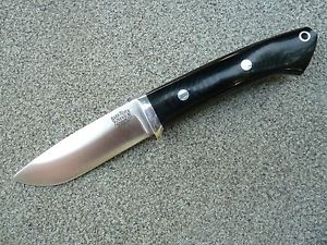 Bark River Classic Drop Point Hunter 3V Black Canvas Micarta Outdoor Jagdmesser