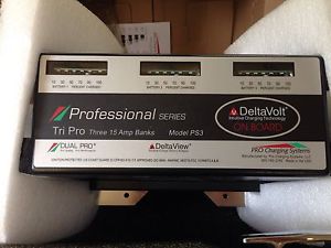 NEW Dual Pro Professional Series 3 Bank Charger 15 AMP/Bank PS3