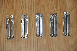 RARE RETIRED LEATHERMAN WAVE MULTITOOL LOT 5 LEATHERMAN OLDER STYLE