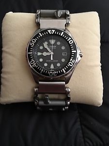 Citizen 300m Eco Drive Dive Watch on Leatherman Tread