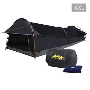 XXL Deluxe King Single Swag Camping Swag Grey