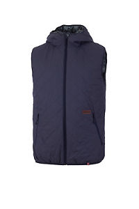 Maloja Bodywarmer Wendeweste LievM. blau gemustert Primaloft® Kapuze