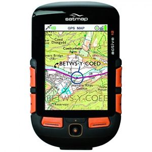 Satmap Active 12 Plus and Full GB Map Bundle Ultimate Sports GPS - Black Orange