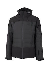 Maloja Daunenjacke Winterjacke CedarM. grau Primaloft® Silver Kapuze