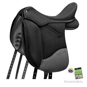 18 Inch Wintec Isabell Dressage Saddle - Adjustable Bar - Flocked - Free Gifts