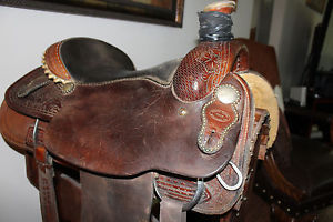 Texas Team or Calf Roping Saddle PRCA, IPRA, AQHA, NFR, ERA, USTRC, Rodeo, Horse