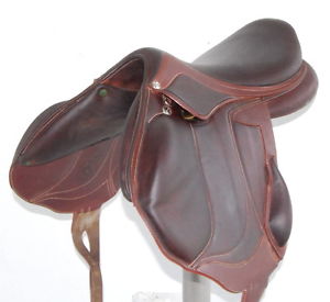 18" DEVOUCOUX CHIBERTA LAB SADDLE (S37006129) FULL BUFFALO DEMO CONDITION! - XVD