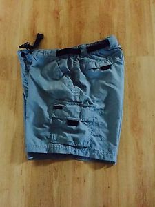 REI Women Nylon Cargo Shorts  with Belt - Blue Size 6